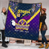 Melbourne Storm Premium Quilt Talent Win Games But Teamwork And Intelligence Win Championships With Aboriginal Style