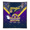 Melbourne Storm Premium Quilt Talent Win Games But Teamwork And Intelligence Win Championships With Aboriginal Style