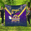 Melbourne Storm Premium Quilt Talent Win Games But Teamwork And Intelligence Win Championships With Aboriginal Style