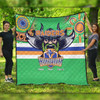 Canberra Raiders Premium Quilt Talent Win Games But Teamwork And Intelligence Win Championships With Aboriginal Style