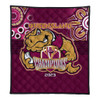 Cane Toads Premium Quilt Talent Win Games But Teamwork And Intelligence Win Championships With Aboriginal Style