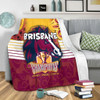 Brisbane Broncos Premium Blanket Talent Win Games But Teamwork And Intelligence Win Championships With Aboriginal Style