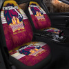 Brisbane Broncos Car Seat Covers Talent Win Games But Teamwork And Intelligence Win Championships With Aboriginal Style