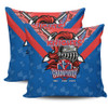 Newcastle Knights Pillow Cover Talent Win Games But Teamwork And Intelligence Win Championships With Aboriginal Style