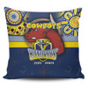 North Queensland Cowboys Pillow Cover Talent Win Games But Teamwork And Intelligence Win Championships With Aboriginal Style