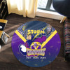 Melbourne Storm Round Rug Talent Win Games But Teamwork And Intelligence Win Championships With Aboriginal Style