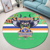 Canberra Raiders Round Rug Talent Win Games But Teamwork And Intelligence Win Championships With Aboriginal Style