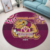 Cane Toads Round Rug Talent Win Games But Teamwork And Intelligence Win Championships With Aboriginal Style