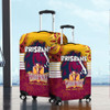 Brisbane Broncos Luggage Cover Talent Win Games But Teamwork And Intelligence Win Championships With Aboriginal Style