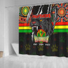 Penrith Panthers Shower Curtain Talent Win Games But Teamwork And Intelligence Win Championships With Aboriginal Style