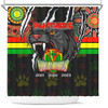 Penrith Panthers Shower Curtain Talent Win Games But Teamwork And Intelligence Win Championships With Aboriginal Style