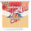 Redcliffe Dolphins Shower Curtain Talent Win Games But Teamwork And Intelligence Win Championships With Aboriginal Style