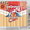 Redcliffe Dolphins Shower Curtain Talent Win Games But Teamwork And Intelligence Win Championships With Aboriginal Style