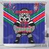 New Zealand Warriors Shower Curtain Talent Win Games But Teamwork And Intelligence Win Championships With Aboriginal Style