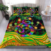 Australia Aboriginal Bedding Set - Australia Rainbow Snake And Tree Aboriginal Style Bedding Set