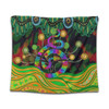 Australia Aboriginal Tapestry - Australia Rainbow Snake And Tree Aboriginal Style Tapestry