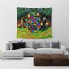 Australia Aboriginal Tapestry - Australia Rainbow Snake And Tree Aboriginal Style Tapestry