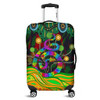 Australia Aboriginal Luggage Cover - Australia Rainbow Snake And Tree Aboriginal Style Luggage Cover