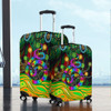 Australia Aboriginal Luggage Cover - Australia Rainbow Snake And Tree Aboriginal Style Luggage Cover