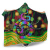 Australia Aboriginal Hooded Blanket - Australia Rainbow Snake And Tree Aboriginal Style Hooded Blanket