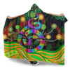 Australia Aboriginal Hooded Blanket - Australia Rainbow Snake And Tree Aboriginal Style Hooded Blanket