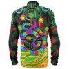Australia Long Sleeve Shirt - Australia Rainbow Snake And Tree Aboriginal Style