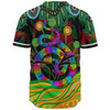 Australia Baseball Shirt - Australia Rainbow Snake And Tree Aboriginal Style