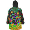 Australia Snug Hoodie - Australia Rainbow Snake And Tree Aboriginal Style