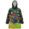 Australia Snug Hoodie - Australia Rainbow Snake And Tree Aboriginal Style