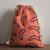 Australia Aboriginal Drawstring Bag - Aboriginal Boomerang Pattern Background Bag