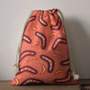 Australia Aboriginal Drawstring Bag - Aboriginal Boomerang Pattern Background Bag