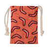 Australia Aboriginal Drawstring Bag - Aboriginal Boomerang Pattern Background Bag