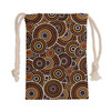 Australia Aboriginal Drawstring Bag - Aboriginal circle design seamless pattern background Bag