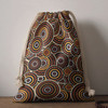 Australia Aboriginal Drawstring Bag - Aboriginal circle design seamless pattern background Bag