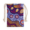 Australia Aboriginal Drawstring Bag - Aboriginal contemporary painting Bag