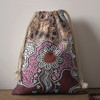 Australia Aboriginal Drawstring Bag - Aboriginal contemporary style of artwork Bag
