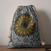 Australia Aboriginal Drawstring Bag - Aboriginal dot art vector sunflower design Bag