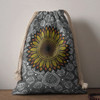 Australia Aboriginal Drawstring Bag - Aboriginal dot art vector sunflower design Bag