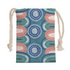 Australia Aboriginal Drawstring Bag - Aboriginal vector art background Blue Bag
