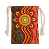 Australia Aboriginal Drawstring Bag - Australian aboriginal dot art Bag