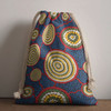 Australia Aboriginal Drawstring Bag - Beautiful Indigenous seamless pattern based in universe with galaxies form Bag