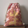 Australia Aboriginal Drawstring Bag - Contemporary Aboriginal Design Bag