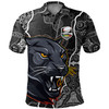 Penrith Panthers Grand Final Custom Polo Shirt - Custom Penrith Panthers With Contemporary Style Of Aboriginal Painting Polo Shirt