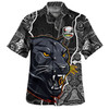 Penrith Panthers Grand Final Custom Hawaiian Shirt - Custom Penrith Panthers With Contemporary Style Of Aboriginal Painting Hawaiian Shirt