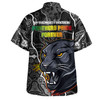 Penrith Panthers Grand Final Custom Hawaiian Shirt - Custom Penrith Panthers With Contemporary Style Of Aboriginal Painting Hawaiian Shirt