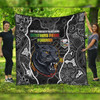 Penrith Panthers Grand Final Custom Quilt - Custom Penrith Panthers With Contemporary Style Of Aboriginal Painting Quilt