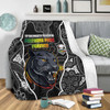 Penrith Panthers Grand Final Custom Blanket - Custom Penrith Panthers With Contemporary Style Of Aboriginal Painting Blanket