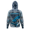 Cronulla-Sutherland Sharks  Grand Final Custom Hoodie - Custom Cronulla-Sutherland Sharks  and Sutherland Sharkies With Contemporary Style Of Aboriginal Painting Hoodie