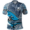 Cronulla-Sutherland Sharks Grand Final Custom Polo Shirt - Custom Sharks Painting Polo Shirt