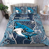 Cronulla-Sutherland Sharks Grand Final Custom Bedding Set - Custom Sharks Painting Bedding Set